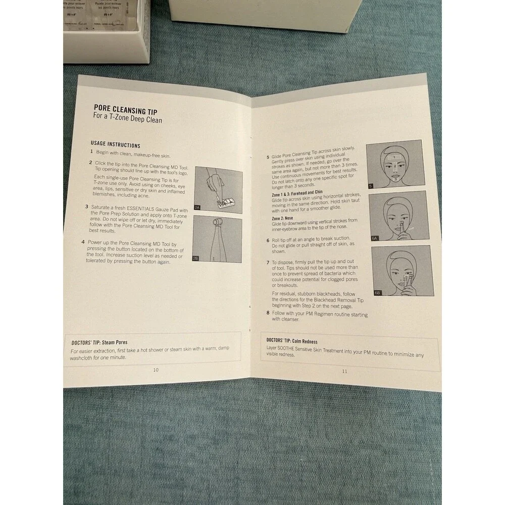 Rodan + Fields PORE CLEANSING SYSTEM MD System, Cord, 3 Pore + 3 Blackhead Tips
